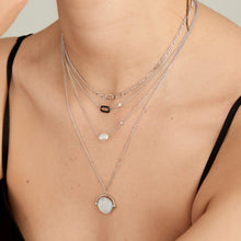 Load image into Gallery viewer, Silver Pearl Necklace