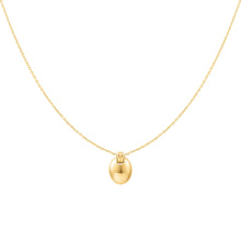 Load image into Gallery viewer, Gold Oval Charm Necklace