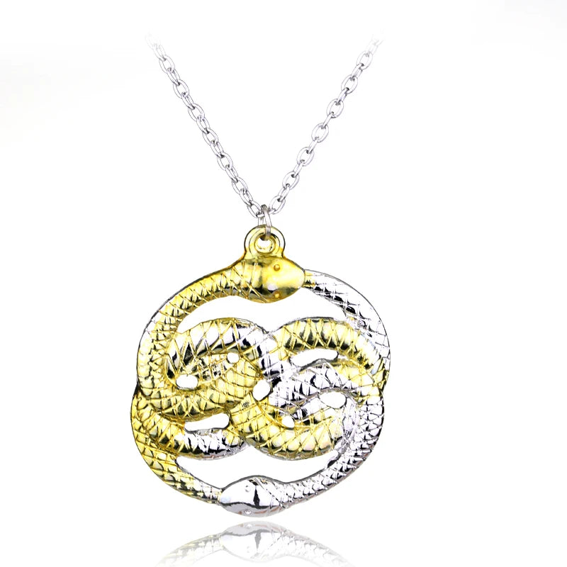 Never Ending Story Snakes Necklace