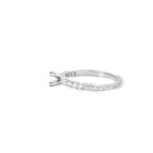 Load image into Gallery viewer, .31ct 14KW Accented Band with Engraving Semi-Mount