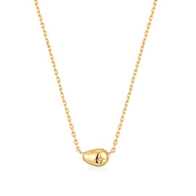 Load image into Gallery viewer, Gold Pebble Sparkle Necklace
