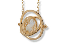 Load image into Gallery viewer, White Hourglass Time Turning Necklace