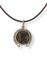 Load image into Gallery viewer, Sterling Silver Surround Roman Coin Necklace