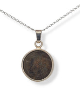 Load image into Gallery viewer, Sterling Silver Roman Coin Necklace