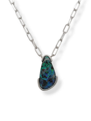 Sterling Silver Australian Boulder Opal Necklace