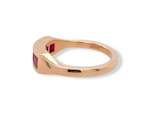 Estate 14KR 4 Lab Ruby Ring