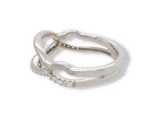 Load image into Gallery viewer, 14KW Diamond and Matte Ring