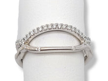Load image into Gallery viewer, 14KW Diamond and Matte Ring