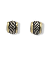 Load image into Gallery viewer, SS/TT David Yurman Cable Earrings