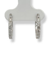 Load image into Gallery viewer, 18K 0.5ctw Diamond Hoops