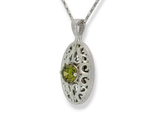 Load image into Gallery viewer, 14K 1.54ct Sphene Filigree Pendant Necklace