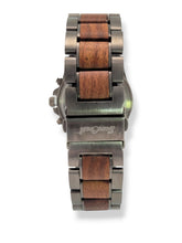 Load image into Gallery viewer, Gun Metal Stainless Steel Watch with Walnut Wood