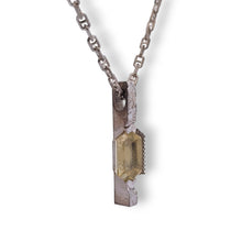 Load image into Gallery viewer, Moon phase Citrine Sterling Necklace