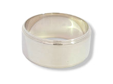 Load image into Gallery viewer, Sterling Flat 10mm Stepped-Edge Band