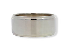 Load image into Gallery viewer, Sterling Flat 10mm Stepped-Edge Band