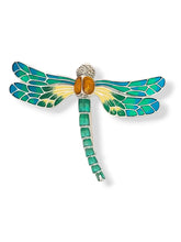 Load image into Gallery viewer, Sterling Enamel Dragonfly Pin
