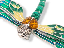 Load image into Gallery viewer, Sterling Enamel Dragonfly Pin