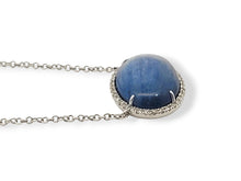 Load image into Gallery viewer, 14K Kyanite and Diamond Necklace