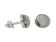 Load image into Gallery viewer, 8mm Sterling Silver Howlite Stud Earrings