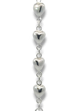 Load image into Gallery viewer, Sterling Silver Puffed Heart Bracelet