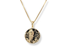Load image into Gallery viewer, 14K Yellow 22x15 mm Athena Pendant Necklace