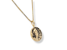Load image into Gallery viewer, 14K Yellow 22x15 mm Athena Pendant Necklace