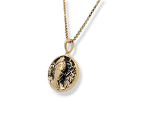Load image into Gallery viewer, 14K Yellow 22x15 mm Athena Pendant Necklace