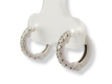 Load image into Gallery viewer, 14KW 0.22ctw Diamond Huggie Earrings