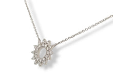 Load image into Gallery viewer, 14K 0.38ctw Diamond Burst Necklace