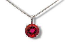Load image into Gallery viewer, 14K Peony Red Topaz Pendant