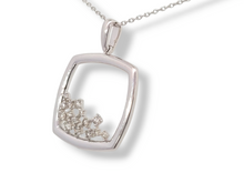 Load image into Gallery viewer, 10KW 1/5 CTW 15 Round Diamonds Open Cluster Pendant