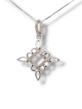 Load image into Gallery viewer, 14KW 1/5 CTW Diamond Pendant