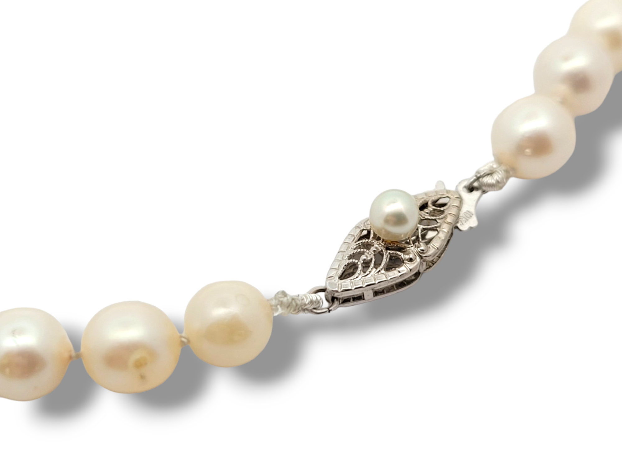 Estate 10KW Cultured Freshwater Pearl Strand - 15.5