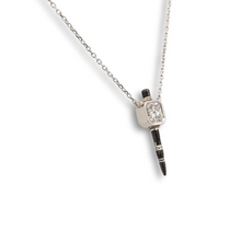 Load image into Gallery viewer, Canadian Diamond 14k White Gold and Silver with 22k Yellow Gold Accents Necklace