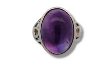 Load image into Gallery viewer, Sterling Silver Amethyst Ring