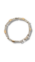 Load image into Gallery viewer, Two Tone; Pearl, Garnet Sterling Silver, and Gold Fill Accents