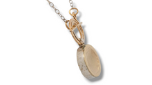 Load image into Gallery viewer, Two Tone Spiral Hammered Toggle Necklace