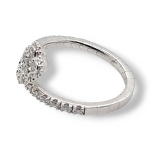 Load image into Gallery viewer, 14k White Gold Self Adjusting Bypass Ring - 0.43 TCW