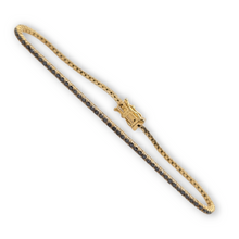 Load image into Gallery viewer, 14k Gold Tennis Bracelet - White Diamonds - 1.03 CTW