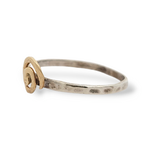 Load image into Gallery viewer, Gold and Sterling Silver Spiral Ring