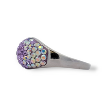 Load image into Gallery viewer, Sterling Silver Purple Crystal Ring