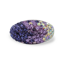 Load image into Gallery viewer, Sterling Silver Purple Crystal Ring