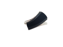 Load image into Gallery viewer, Sterling Asymmetrical Curved Onyx Ring