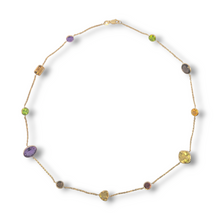 Load image into Gallery viewer, Mixed Gemstone 14k Yellow Gold Necklace