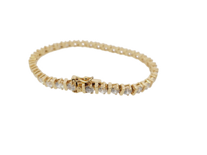 Vermeil CZ Tennis Bracelet - Estate