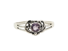 Load image into Gallery viewer, Sterling amethyst ring, size 8