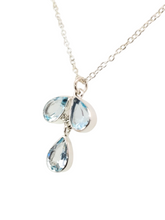 Load image into Gallery viewer, Sterling blue topaz necklace