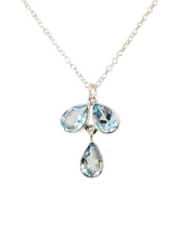 Load image into Gallery viewer, Sterling blue topaz necklace