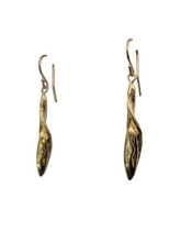 Load image into Gallery viewer, Gold Plated over Sterling Silver Twist Earrings