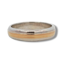 Load image into Gallery viewer, 9KY and Sterling Two-Tone Stripe Ring